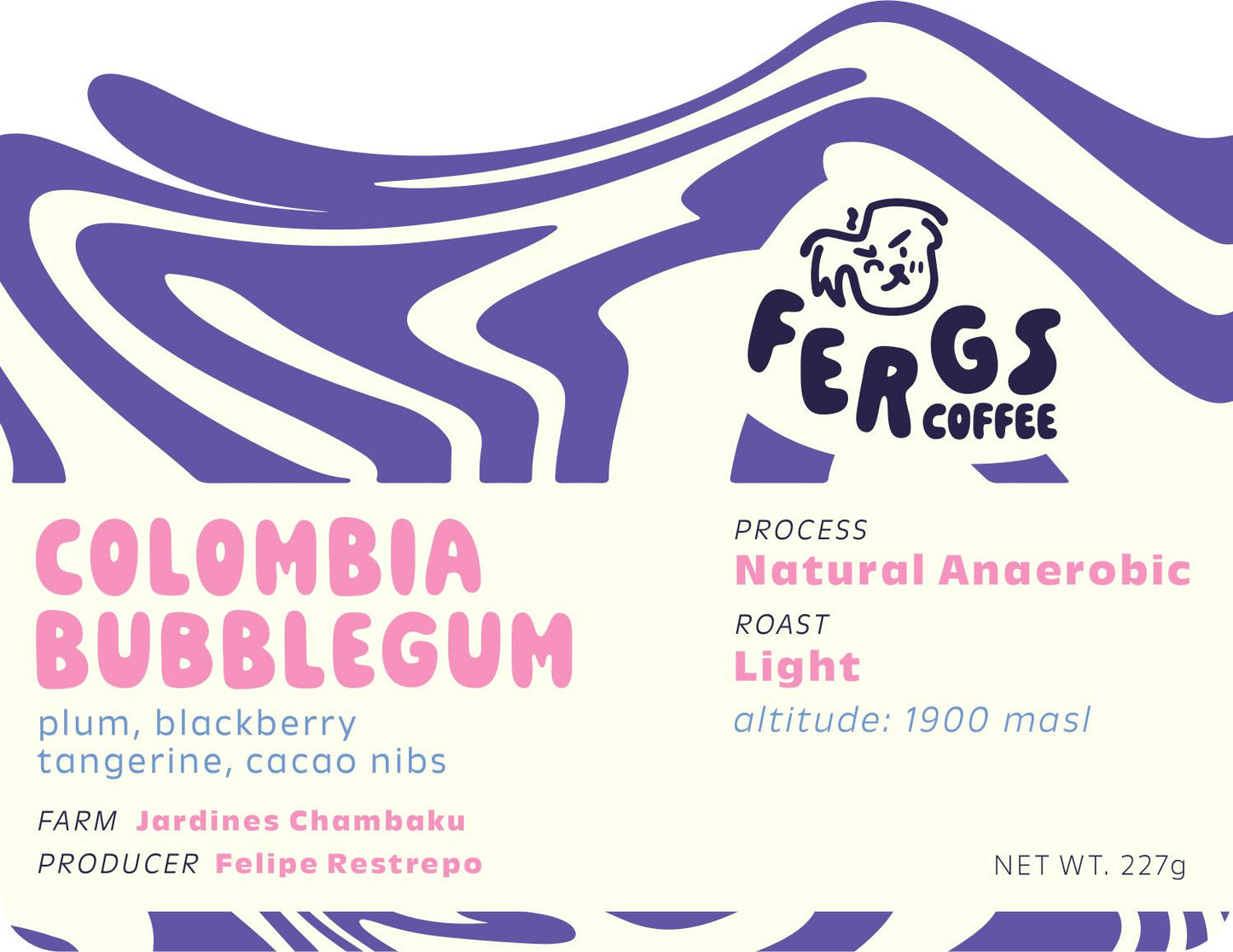 Colombia Bubblegum, Felipe Restrepo (Anaerobic Natural)